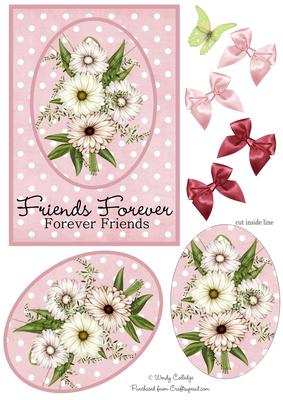 Forever Friends Floral Card Front