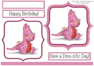 Dino-rific Birthday Card Topper
