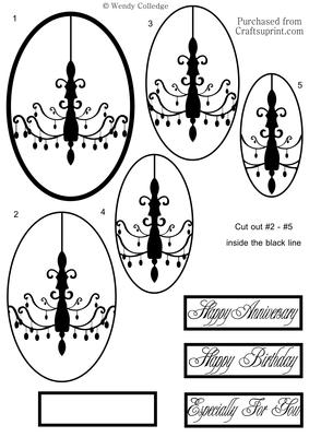 Chandelier Oval Pyramid Topper - Monotone