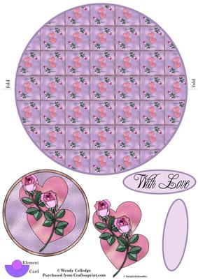 Roses & Hearts Wobble Card