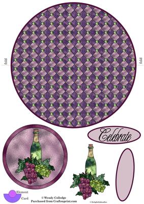 Wine Celebration Wobble Card