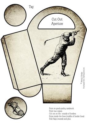 Vintage Golf Gift Bag / Box 2