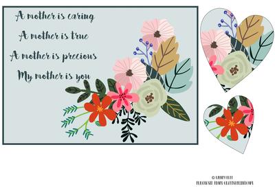 A Mother Bouquet Poem Card Topper