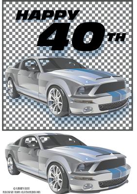 40th Birthday Topper Rally Motor