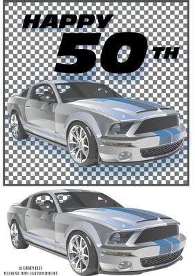 50th Birthday Topper Rally Motor