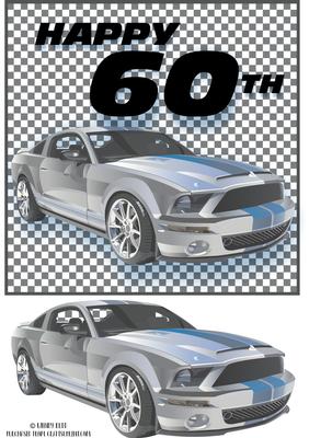 60th Birthday Topper Rally Motor