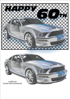 60th Birthday Topper Rally Motor