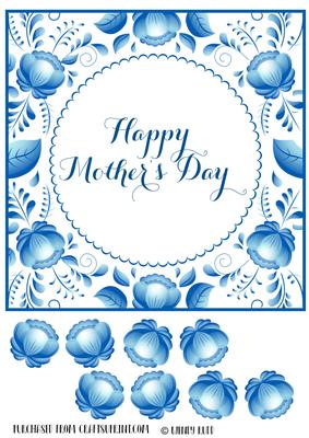 Square Floral Topper - Mother's Day