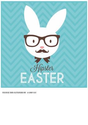 Hipster Square Topper Blue