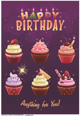 Festive Birthday Cupcakes