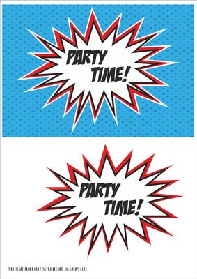 Comic Style Birthday Card Topper 2