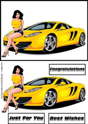 Sexy Car & Girl 1 Hot! Hot!
