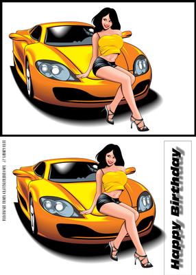 Sexy Car & Girl 5 Hot! Hot!