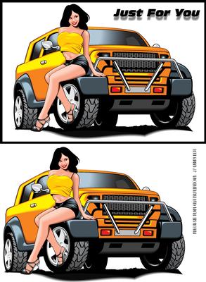 Sexy Car & Girl 4 Hot! Hot!