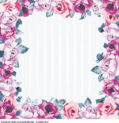 Blank Rose Card Front