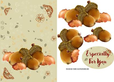 Gorgeous Acorn Card Topper