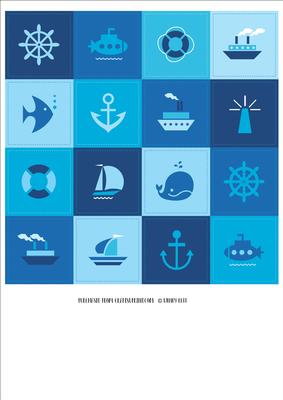 Ocean Theme - Marine / Boats Father's Day / Male