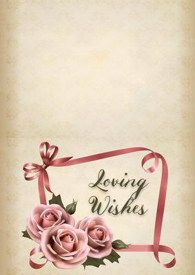 Ribbon & Roses Folded Card 2