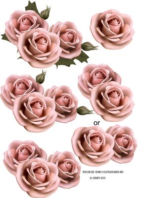 Rose Bouquet Decoupage