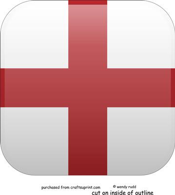 St George's Cross Topper / Card Front