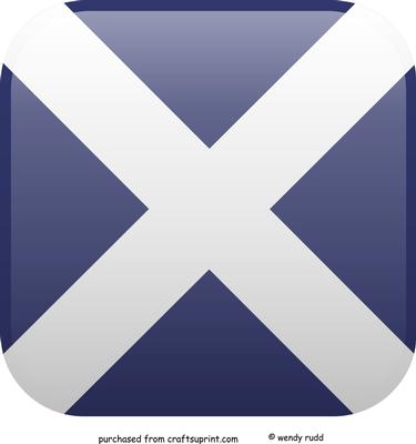 Scottish Touch Topper / Card Front St Andrew