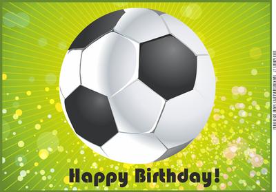 Soccer Football Birthday A4