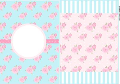 Blank C Ard Front - Shabby Chic Roses