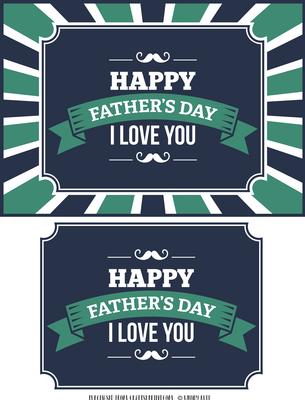 Father's Day Love Card Front / Topper
