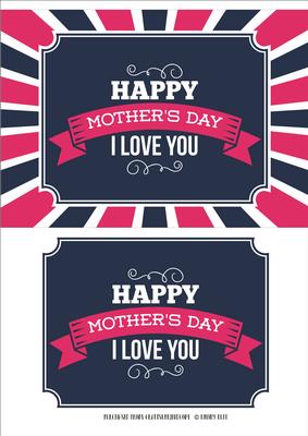 Mother's Day Love Card Front / Topper