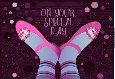 Pretty Dancing Shoes for a Special Girl - Topper