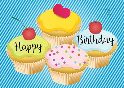 Yummy Cupcake Card Front / Topper