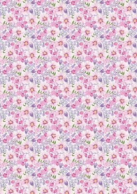 Cosmos & Bluebell Backing Paper Card / Scrapbook 2