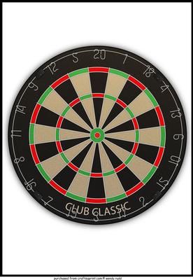 Darts Board Card Front / Topper