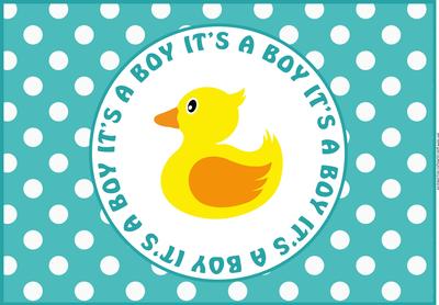Baby Boy Polka Dot Card Fronts / Topper 2