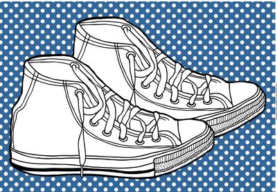 Stylish Runners / Shoes Card Front / Topper