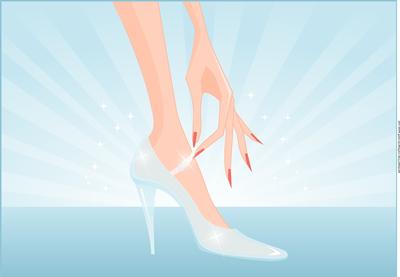 High Heel Shoe / Slipper - Card Front / Topper