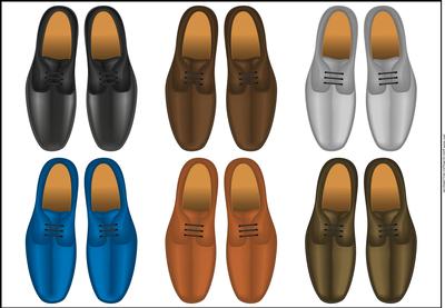 Masculine Fashion Shoes Card Front / Topper