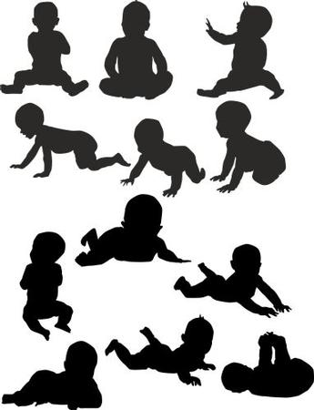 Baby Silhouette x 12 File