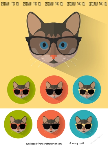 COOL CAT Card front / topper