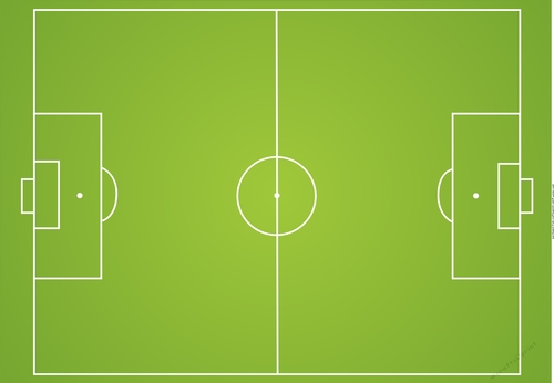 Soccer Football field card front / topper