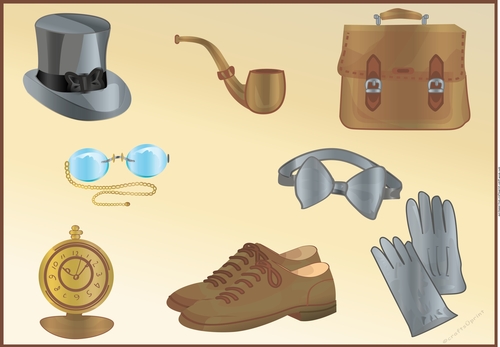 Men Accessories - card front / topper - Birthday / Fathers Day 