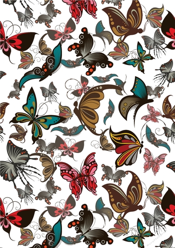 Butterfly Paper for cards / scrapbooking Lrg