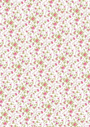 Pink flowers Floral paper for cards/ scrapbook sml