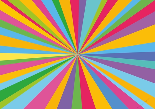 Rainbow sunburst backing paper - cards / scrapbooks