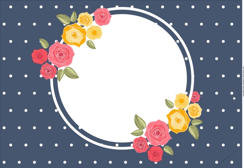 Blank Shabby Rose card front / topper