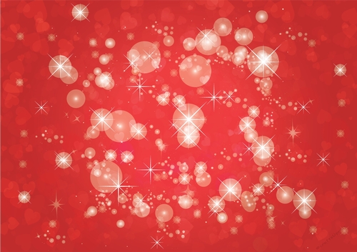 Red sparkle & hearts - backing paper - cards / scrapbooks