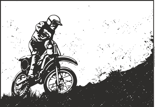 Motocross - Male card front / topper 