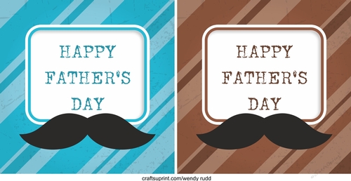 2 Fathers Day toppers/ card fronts