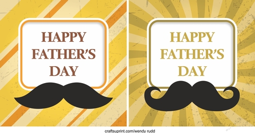 2 Fathers Day card fronts / toppers