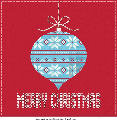 Cross stitch Christmas card front / topper